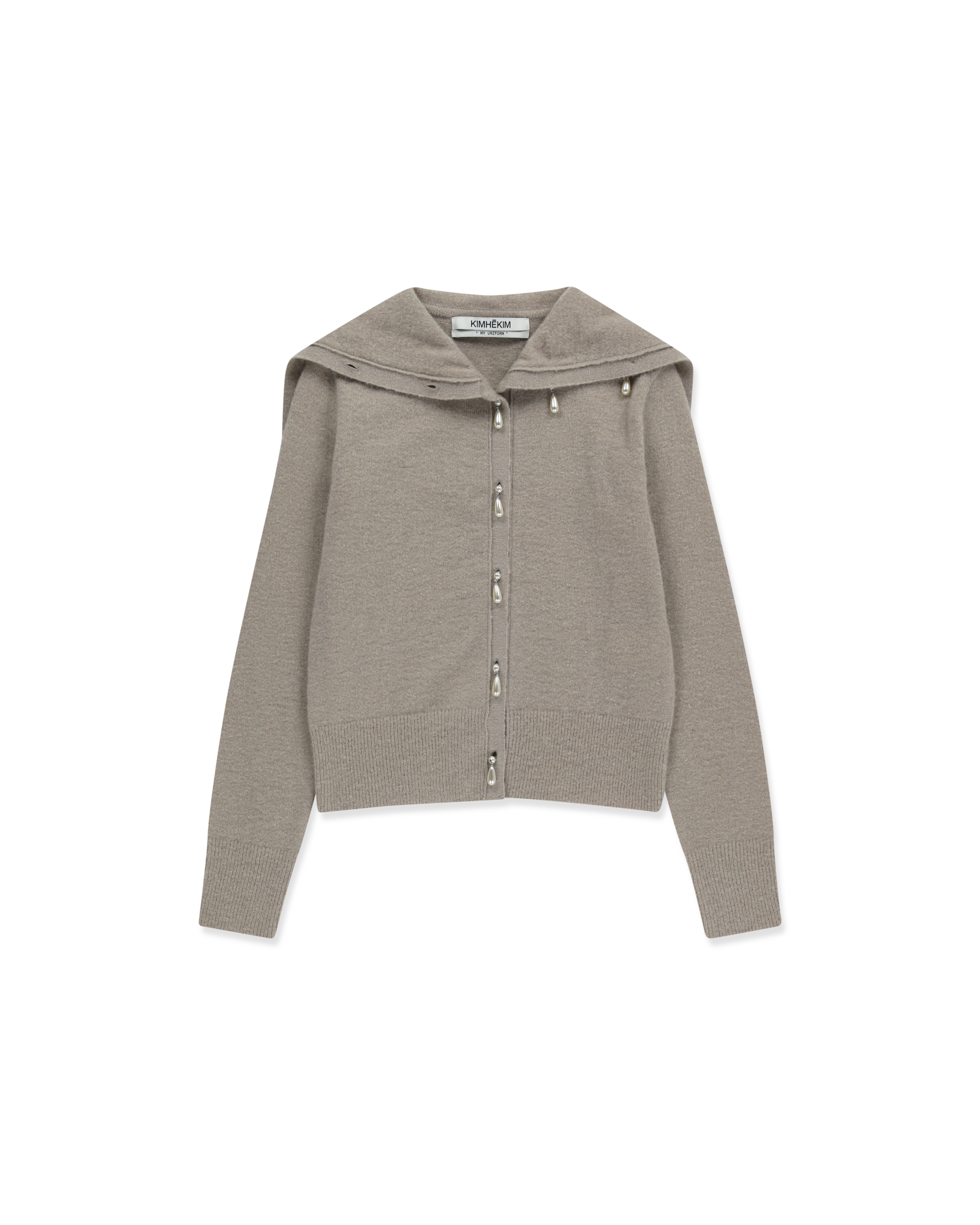 KIMHEKIM Sailor Collar Cardigan (Beige) - Main Image