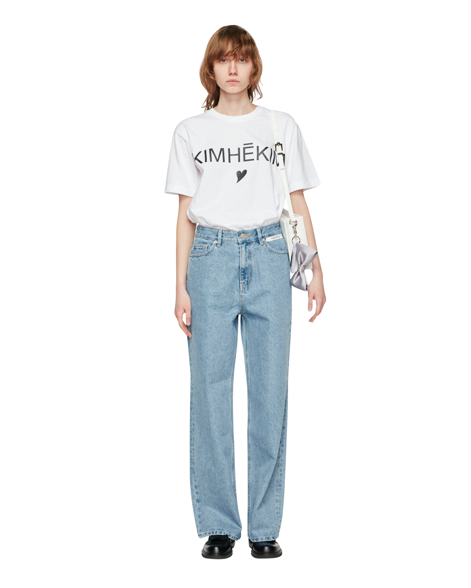 Label Wide Denim (Black)