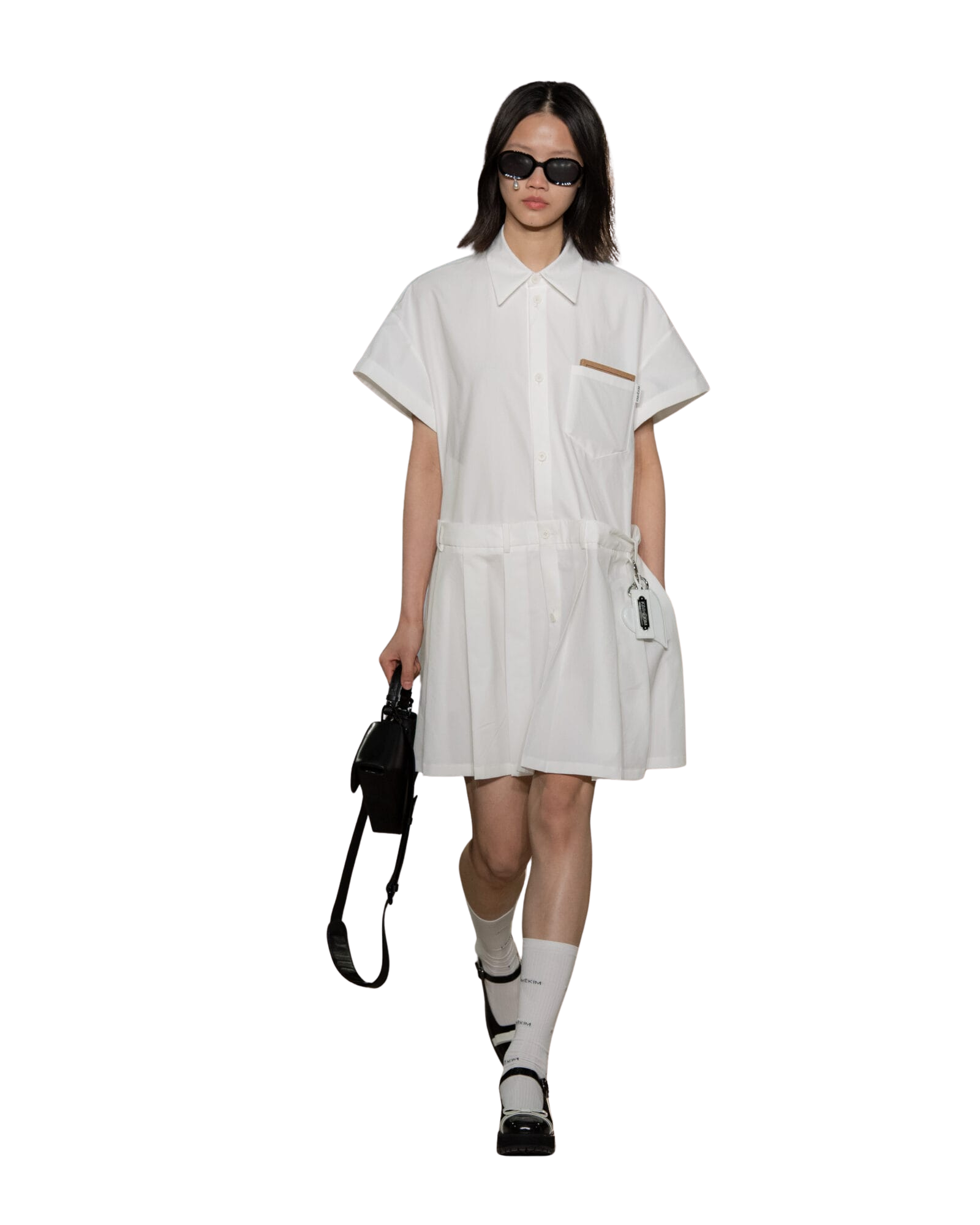 ☆SCARF SHIRT DRESS スカーフシャツドレス/KIMHEKIM☆ DRESSES