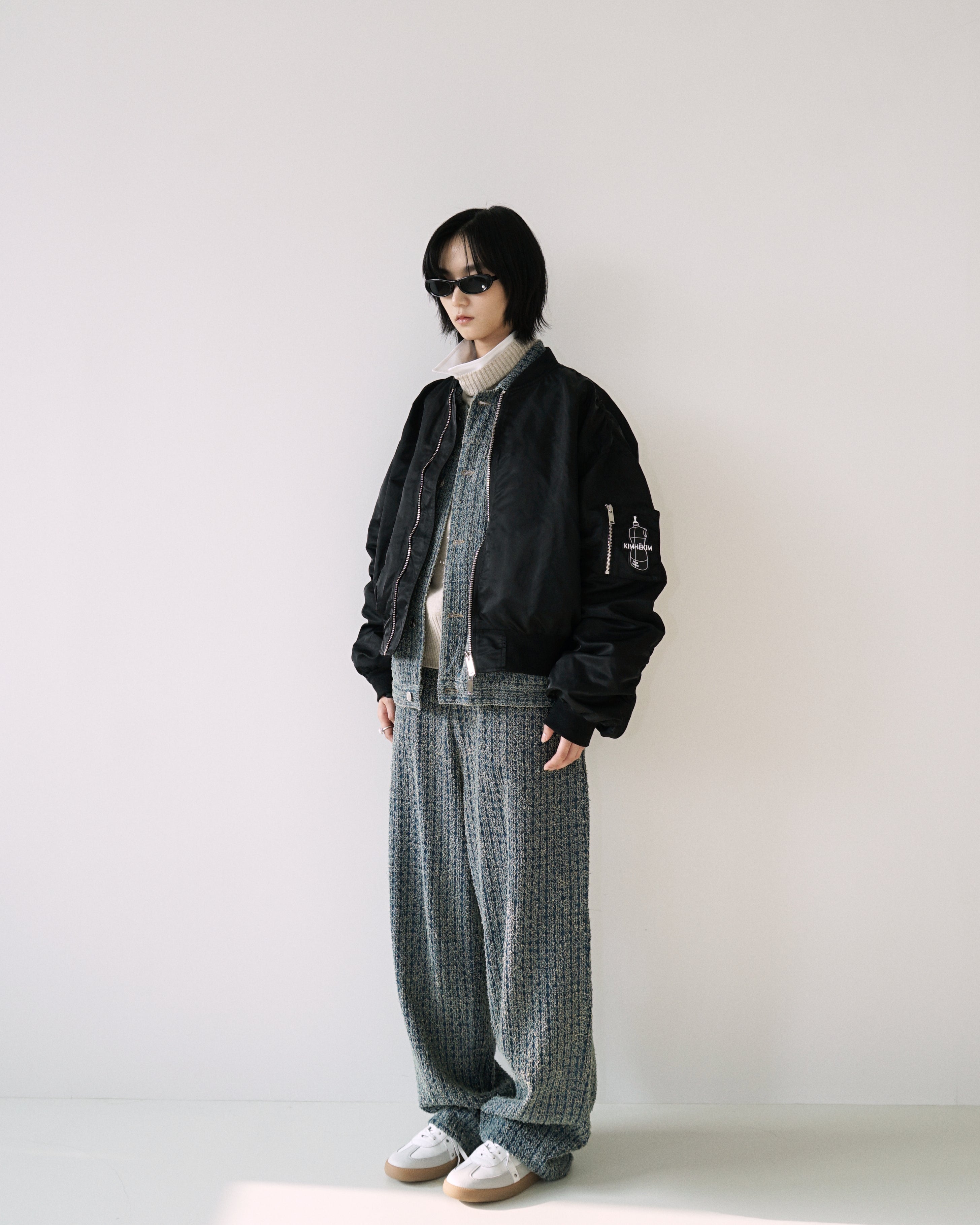 KIMHEKIM | Denim Tweed Jeans (Blue)