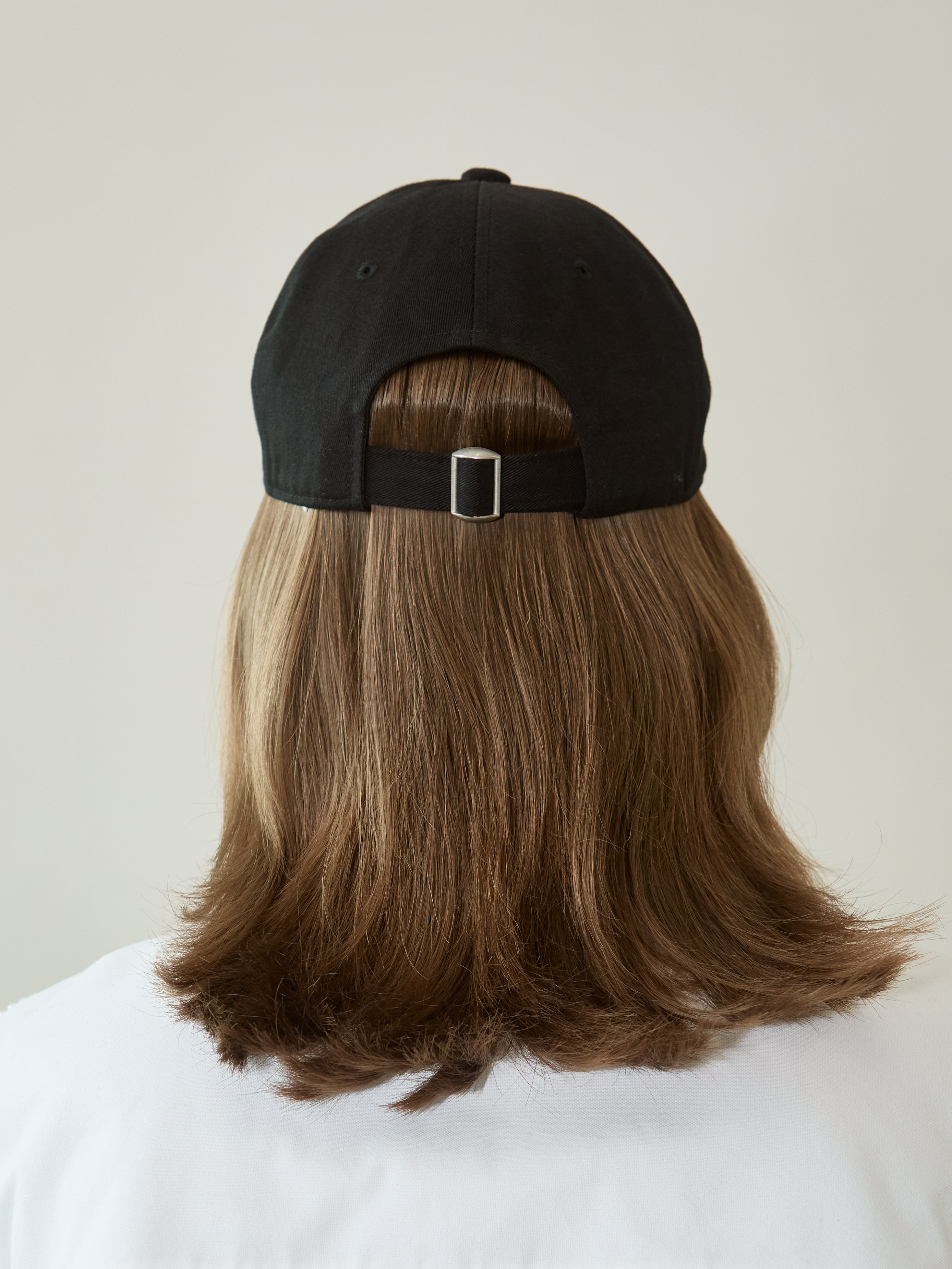 Pearl Pierced Baseball Cap (Black)