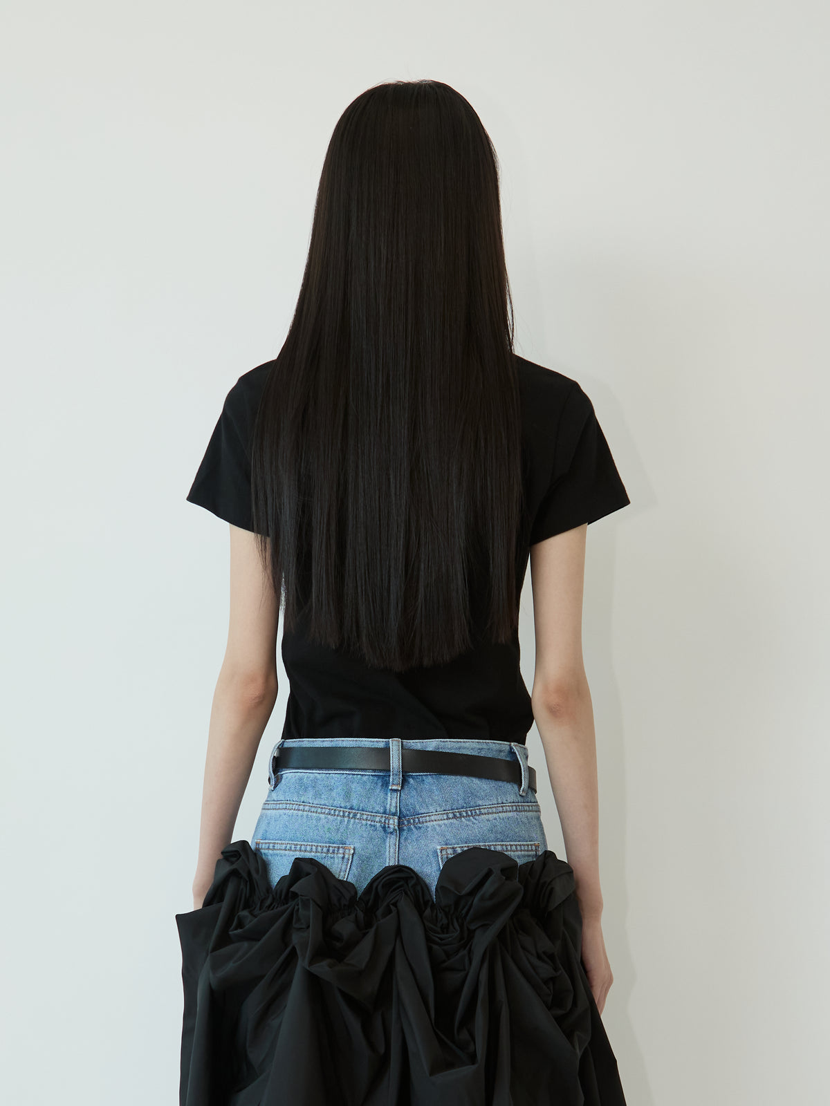 SLIM FIT ROSIE T-SHIRTS (BLACK)