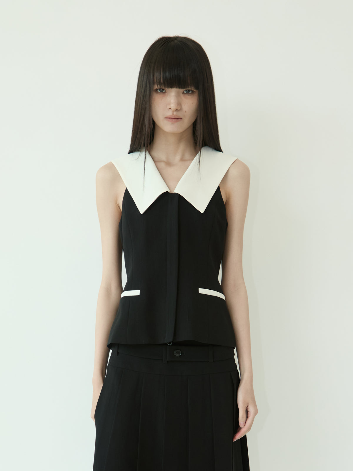 SUMMER MALEVICH VEST (BLACK/WHITE)