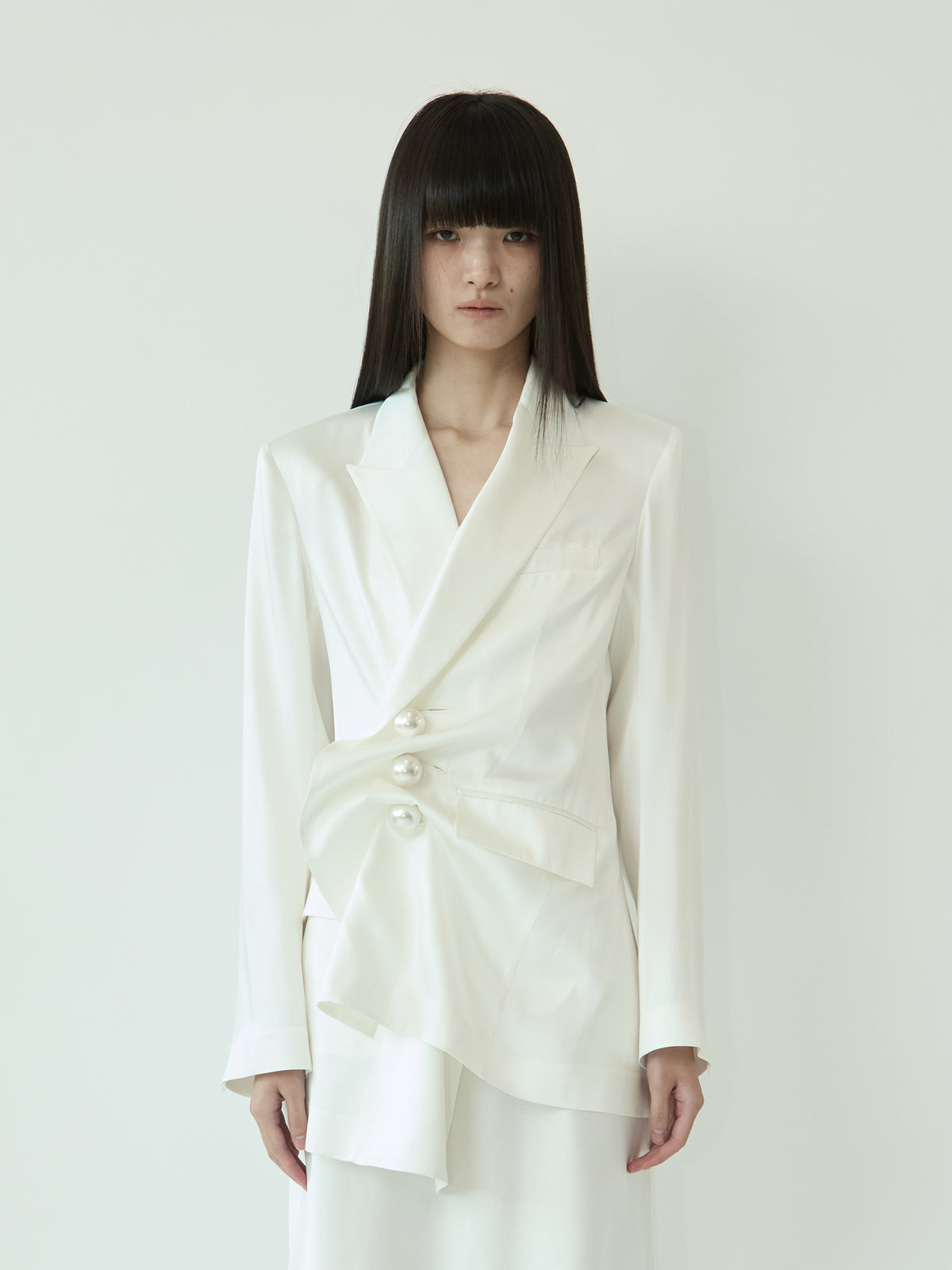 SATIN VENUS JACKET (WHITE)