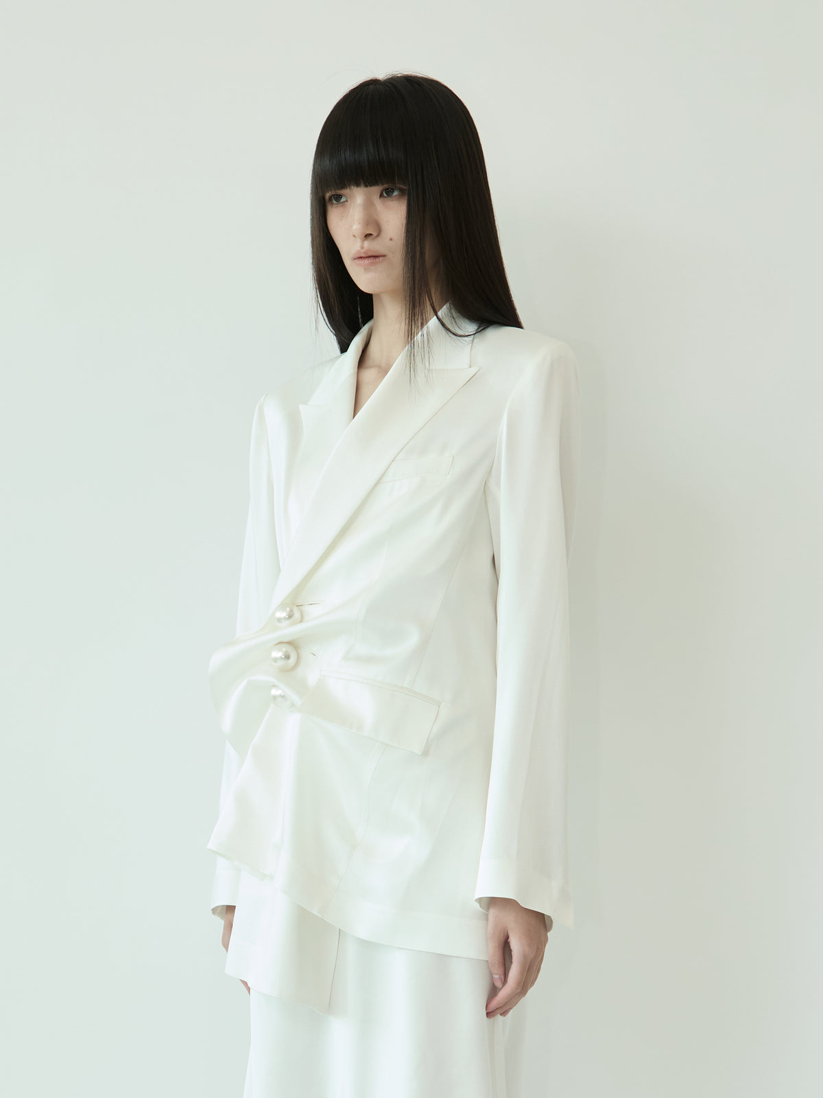 SATIN VENUS JACKET (WHITE)