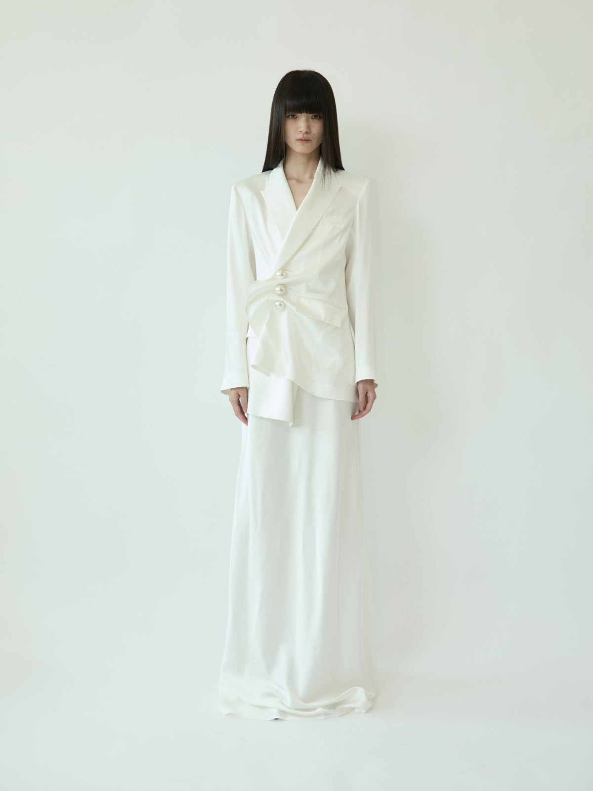 SATIN VENUS JACKET (WHITE)