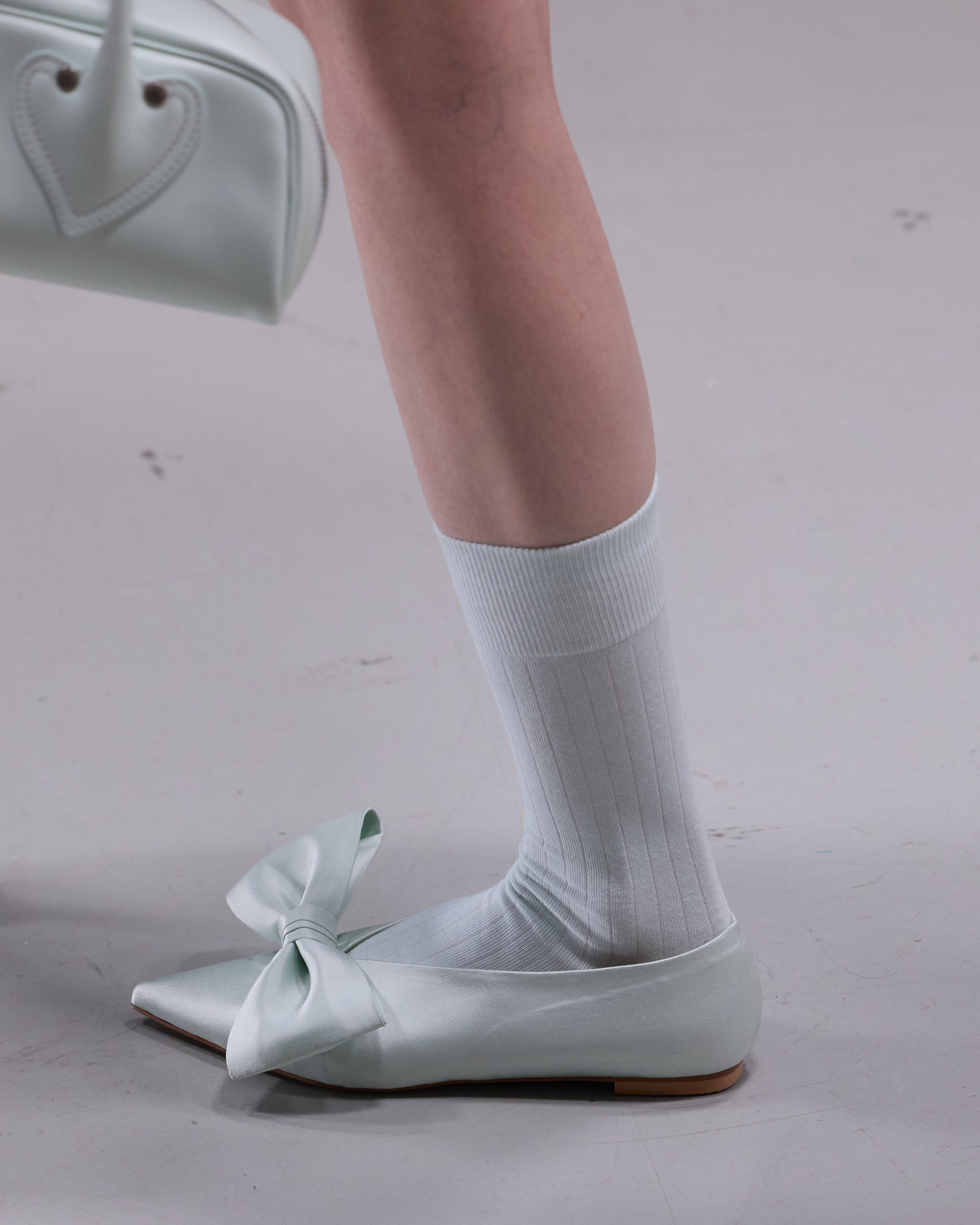 【KIMHEKIM】Shiny Silver Monroe Flat KIMHEKIM | Monroe Ballerina Flat (Mint)