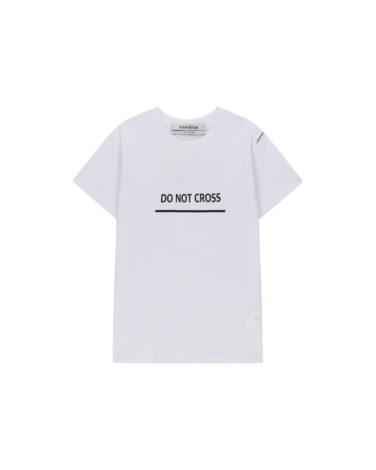 "DO NOT CROSS" SLIM FIT T-SHIRT EN (WHITE)