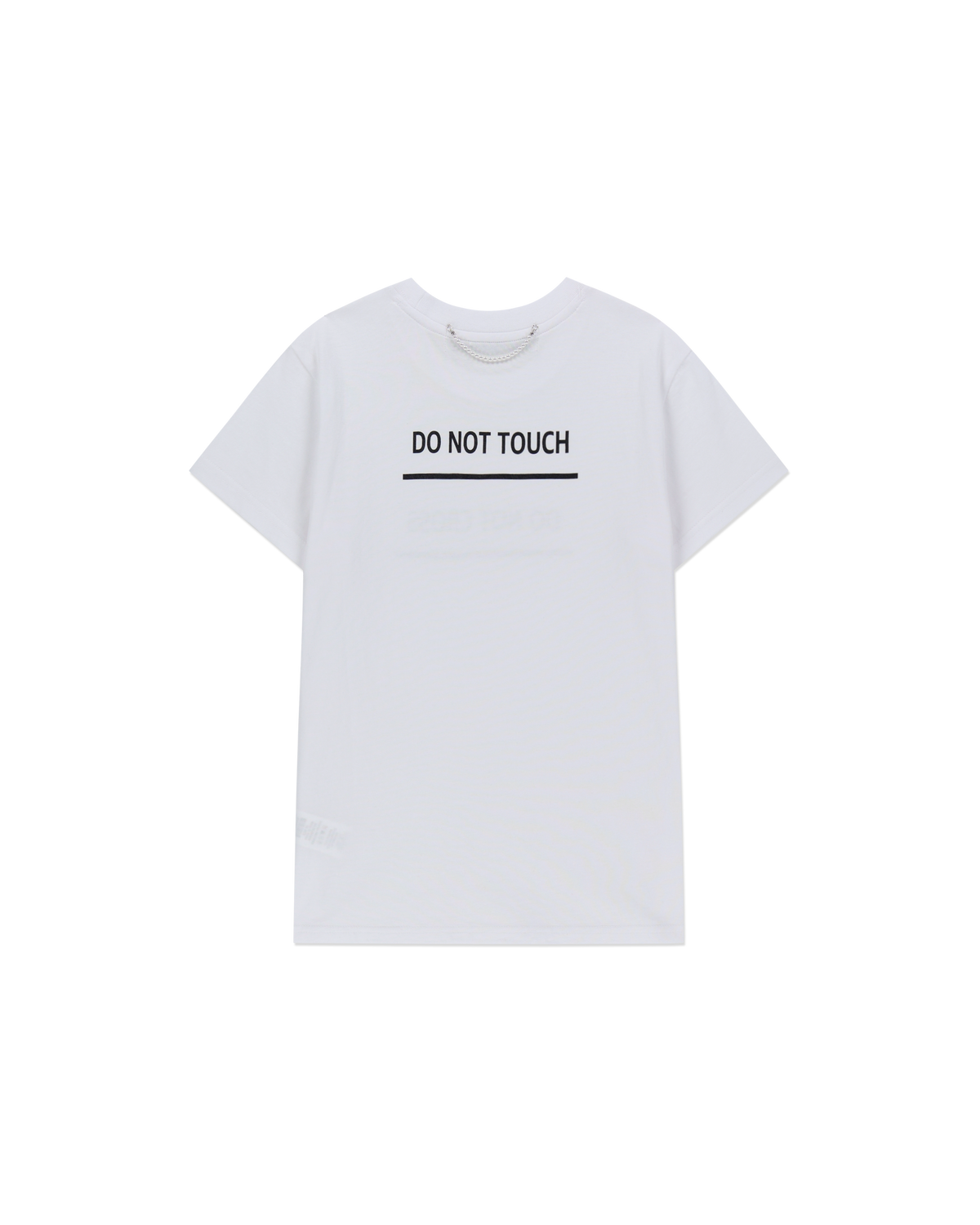 "DO NOT CROSS" SLIM FIT T-SHIRT EN (WHITE)