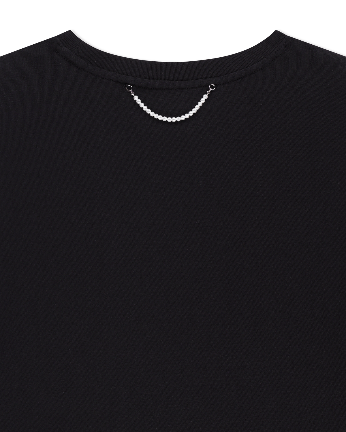 SHOULDER PADED T-SHIRT (BLACK)
