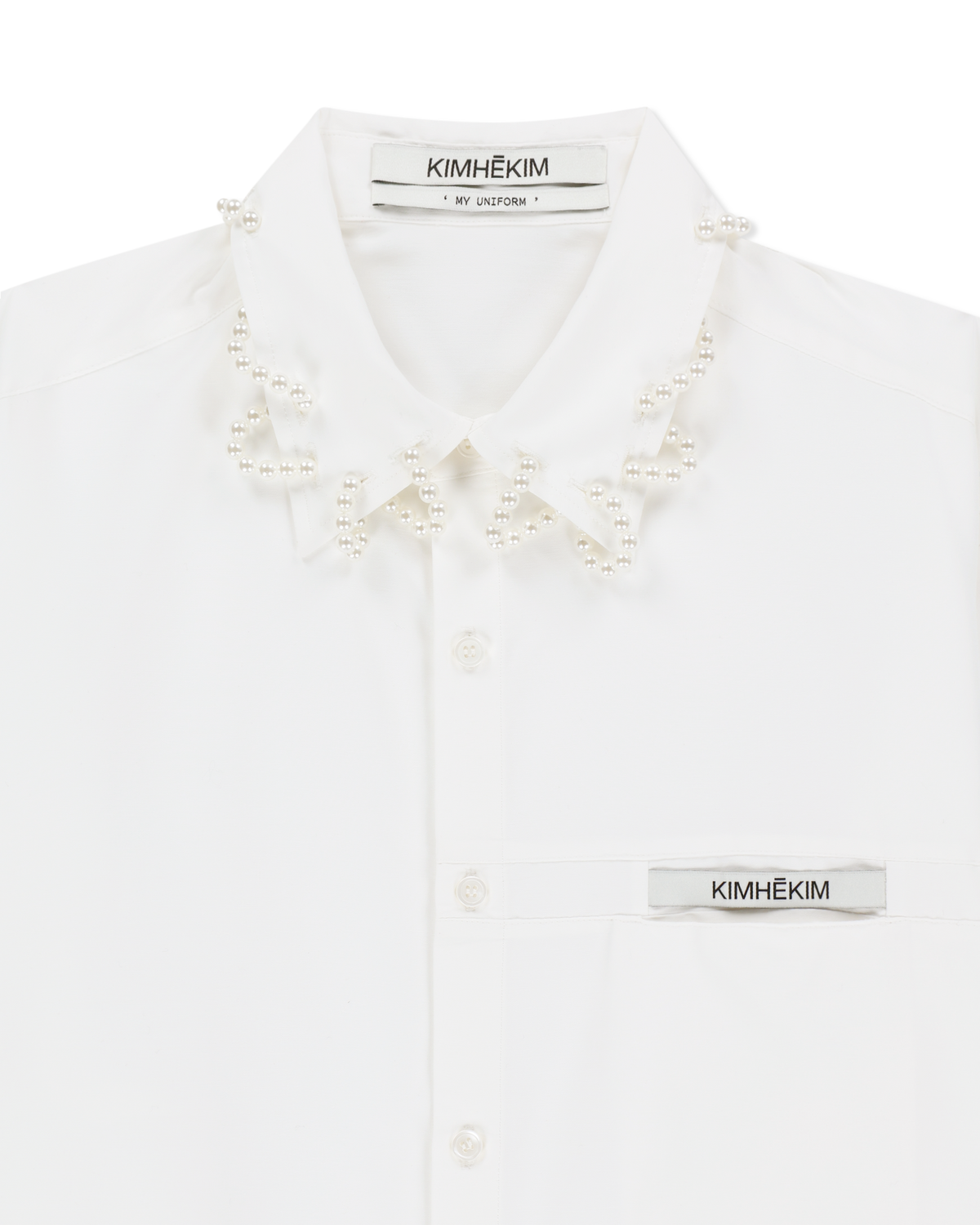 PEARL TWISTED LABEL SHIRT (WHITE)
