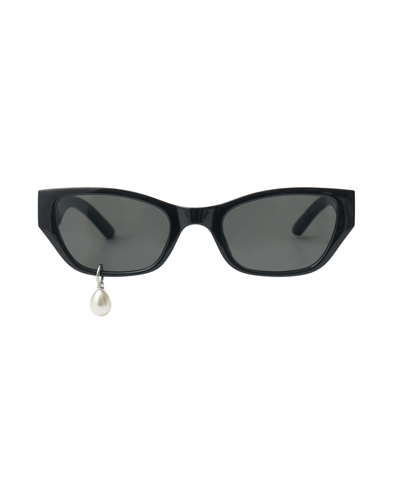 KIMHEKIM】Pearl Tear Square Sunglasses★送料関税込★追跡可能 Pearl Tear Cat-Eye Sunglasses (Black)