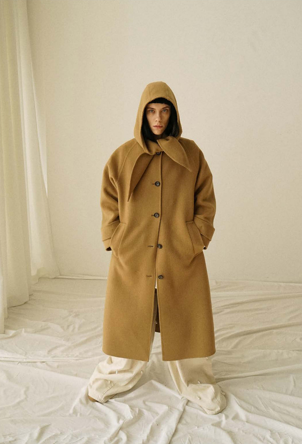 Classic Pea Coat (Beige) Classic Pea Coat (Beige)