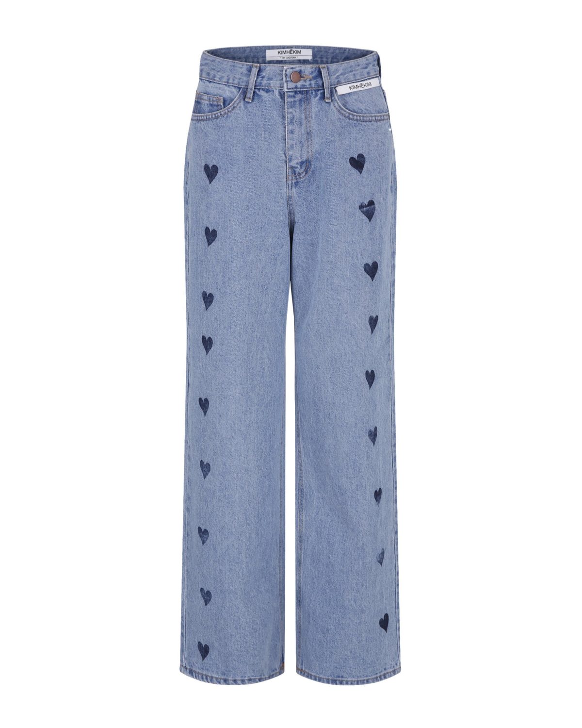 Heart Stamped Jeans