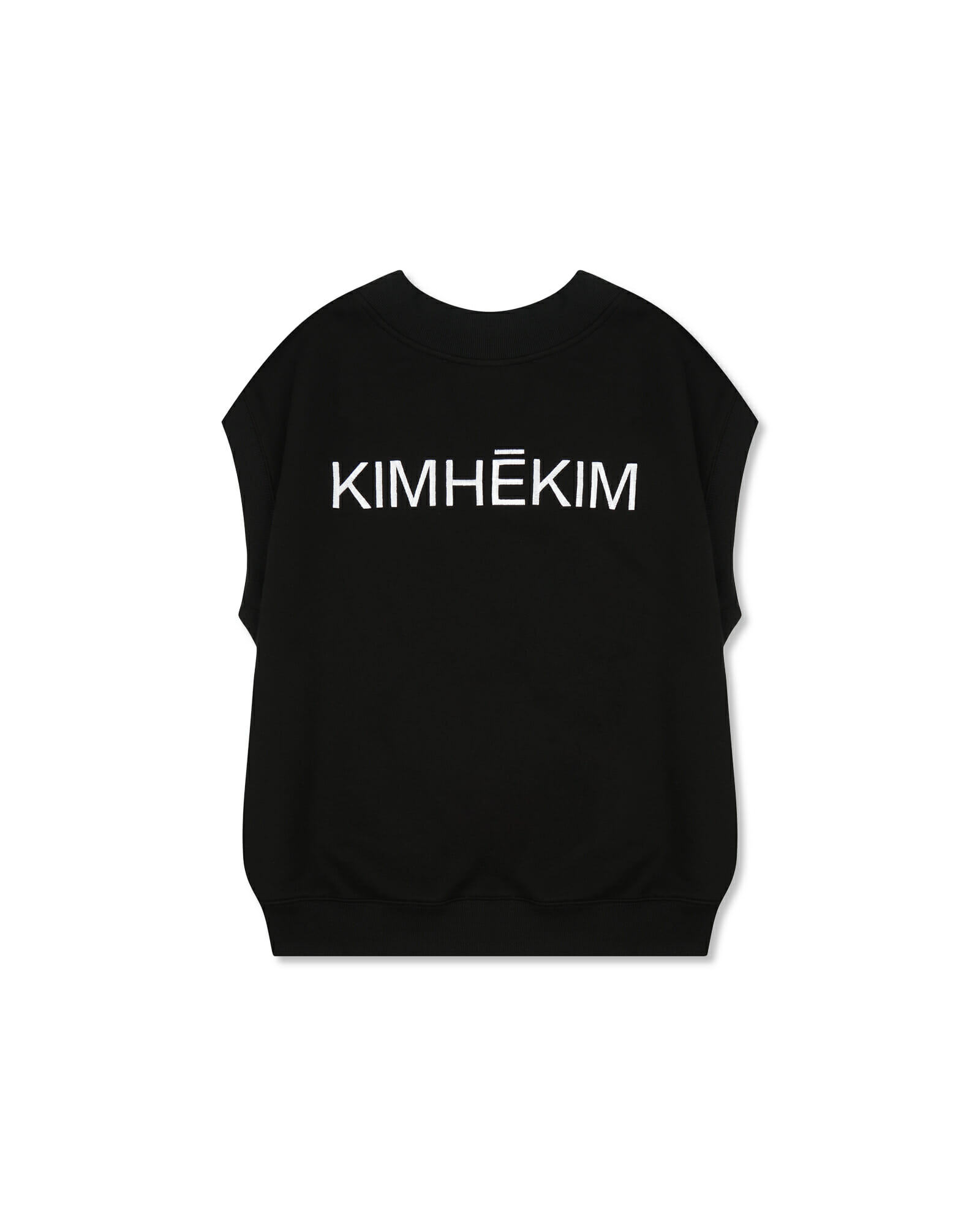 Sleeveless Sweatshirt (Black) - Kimhekim